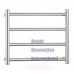 Heated Towel Rail Ladder Rack Round 4 Bars 450mmx550mm 