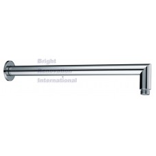 Cylinder Wall Mounted Solid Brass Chrome Round Shower Arm 350mm