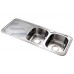 Drop In Double Bowl Stainless Steel Kitchen Sink with Drainer 1180mm