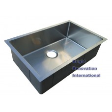 Cube Square Round Corner Undermount/DropIn HandMade Kitchen Sink Single Bowl 660