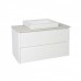 REVO Bathroom Double Drawer Vanity Stone Bench Square ABOVE COUNTER Basin, 900MM